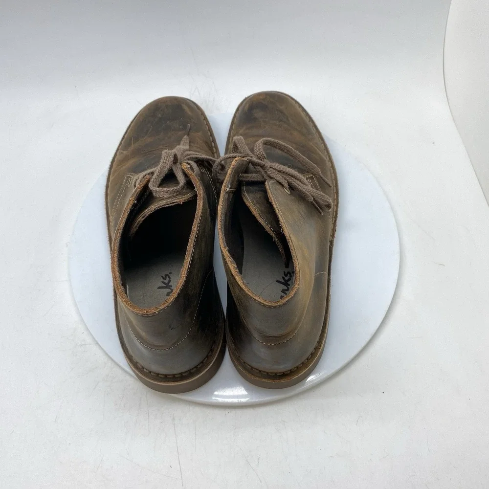 Clarks Bushacre Boots Mens 8 M Brown Casual Chukka Preppy Ankle Shoes 15522